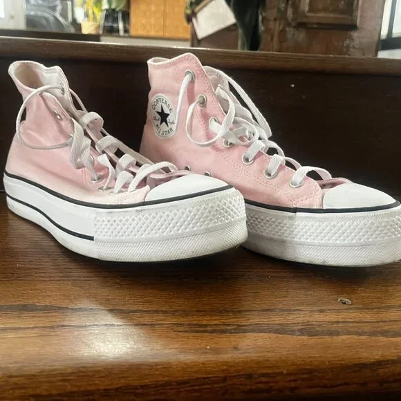 Converse Chuck Taylor All Star Lift Platform Canvas light pink Sneaker 9.5 - Picture 5 of 5
